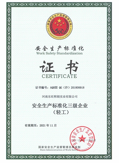 安全生產(chǎn)標(biāo)準(zhǔn)正式